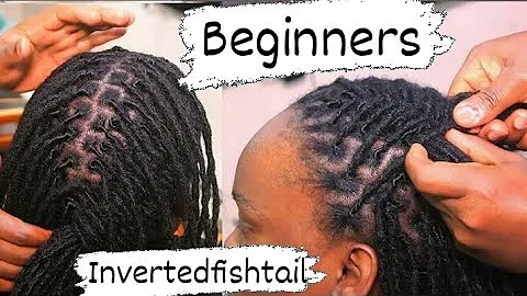 Beginners Tutorial / Inverted Fishtail Braid / French Braid hairstyle / short Dreads