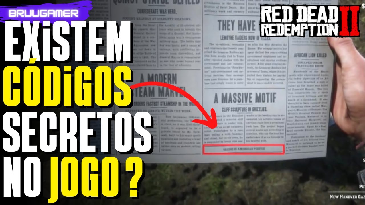 Todos Códigos e cheats de Red Dead Redemption 2 para PS4 e Xbox One