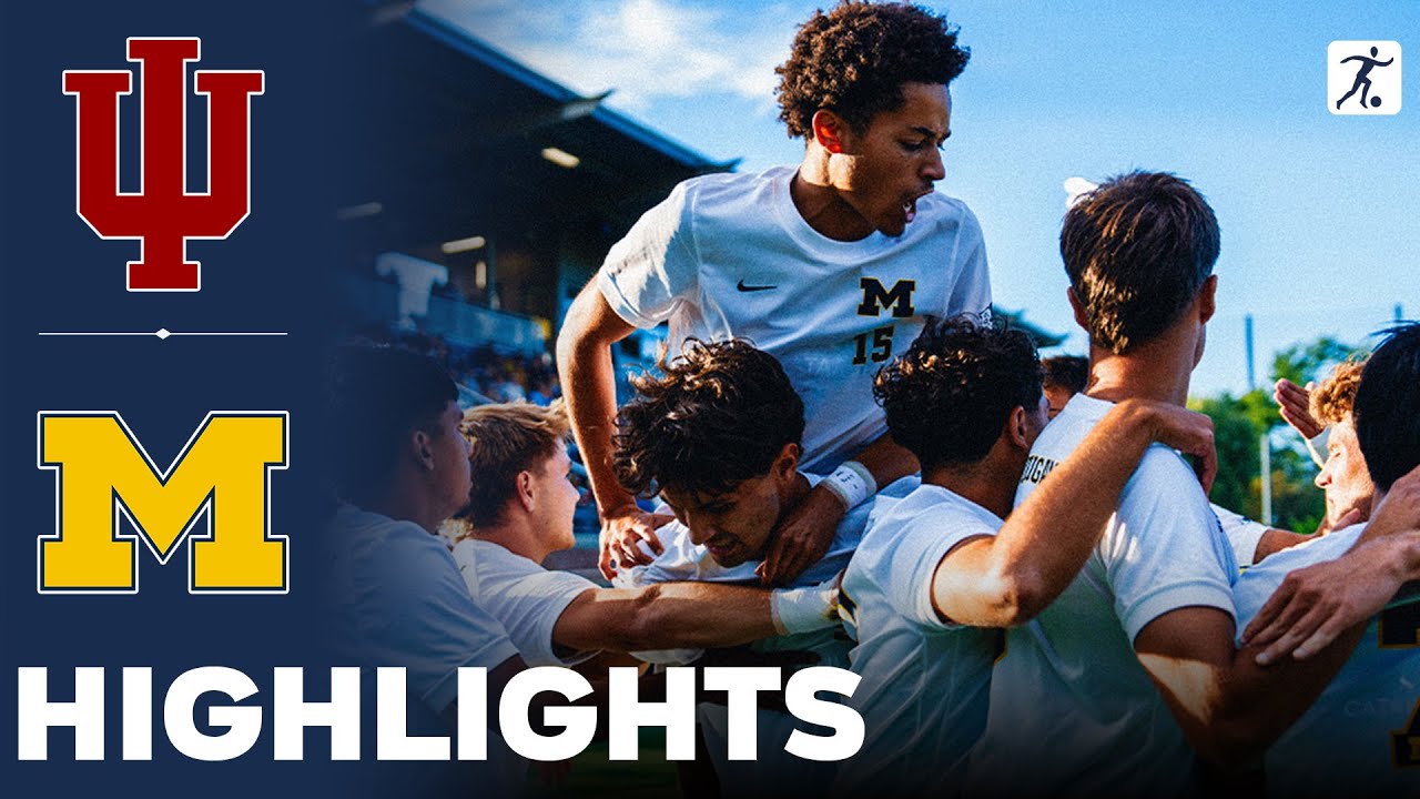 Indiana vs Michigan | What a Game | NCAA College Soccer | Highlights - September 13, 2025