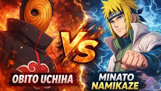 Obito Uchia Vs Minato Namikaze ☠️| Ninja Shippuden