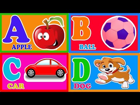 Learn alphabet A to Z|ABC preschool book learning  A for APPLE phonetic print