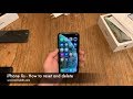 iPhone Xs - How to reset and delete