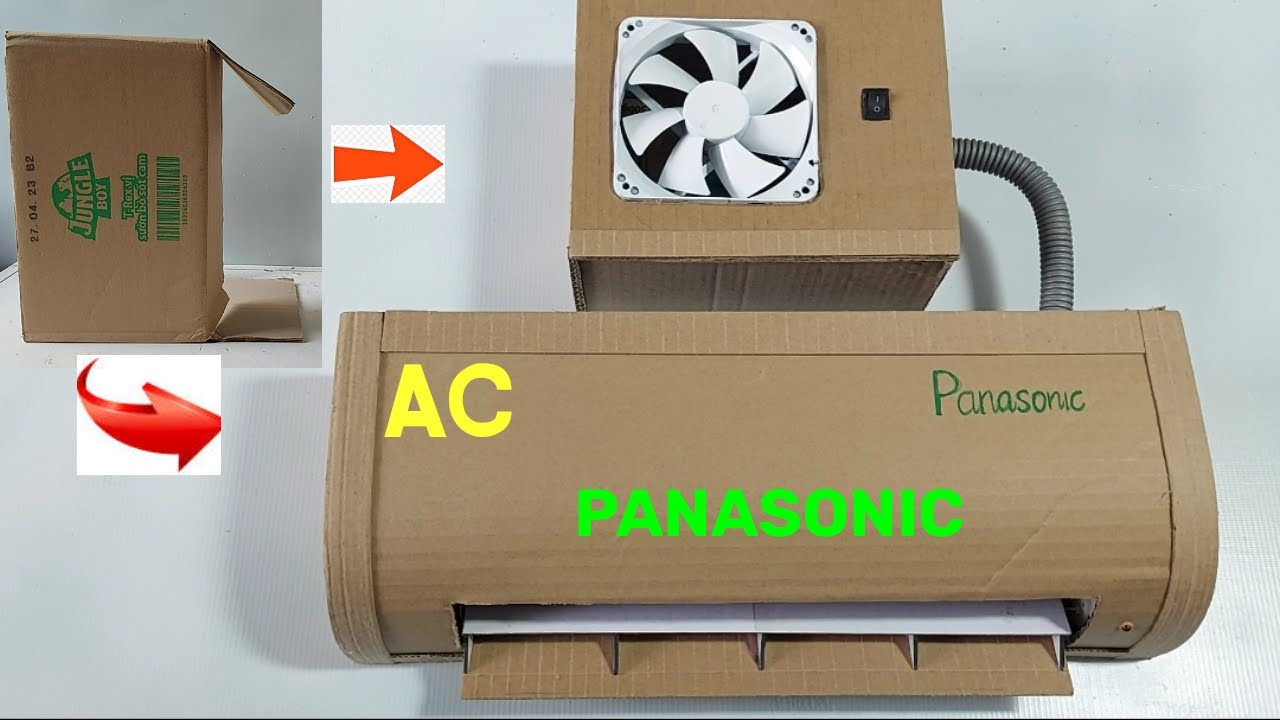 How to make cardboard toys DIY smart panasonic air conditioner YouTube