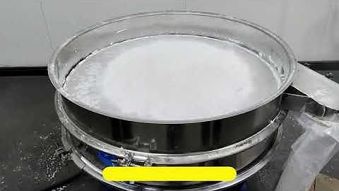 The process of sieving aspartic acid powder with Gaofu rotary vibrating screen machine