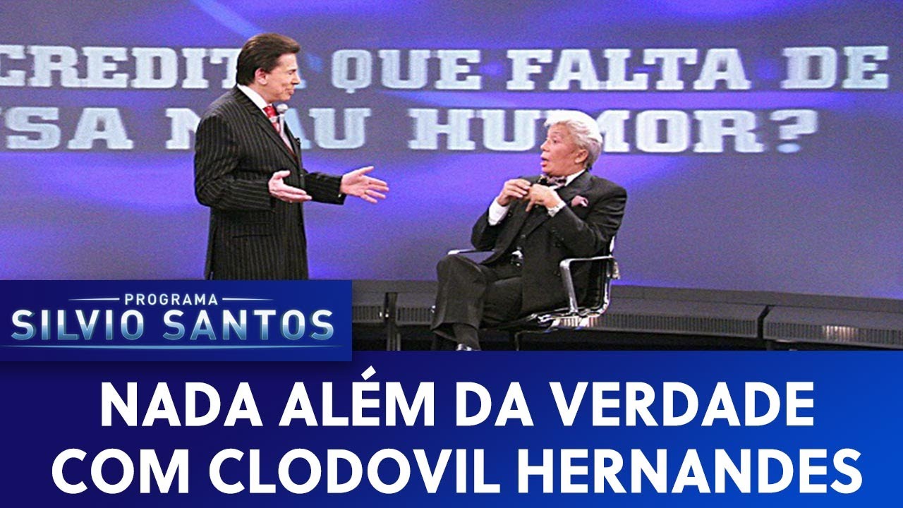 Nada Além da Verdade - Clodovil | Programa Silvio Santos (02/12/2008)