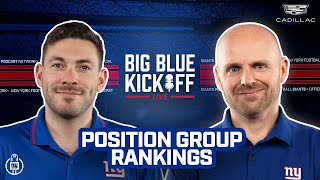 Position Group Rankings | Big Blue Kickoff Live | New York Giants