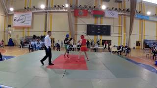 Ушу Саньда финал 75 кг Молодечно 01 2018 wushu sanda 80 kg