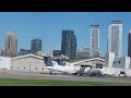 beautiful landing at Billy Bishop Toronto City Airport by Porter Airlines flight from DC