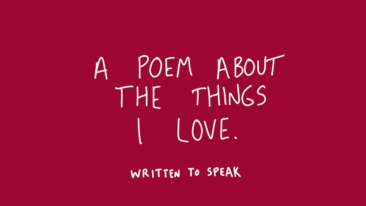 A Poem About The Things I Love Tanner Olson Of Written To Speak Poem Youtube A Poem About The Things I Love Tanner Olson Of Written To Speak Poem Youtube