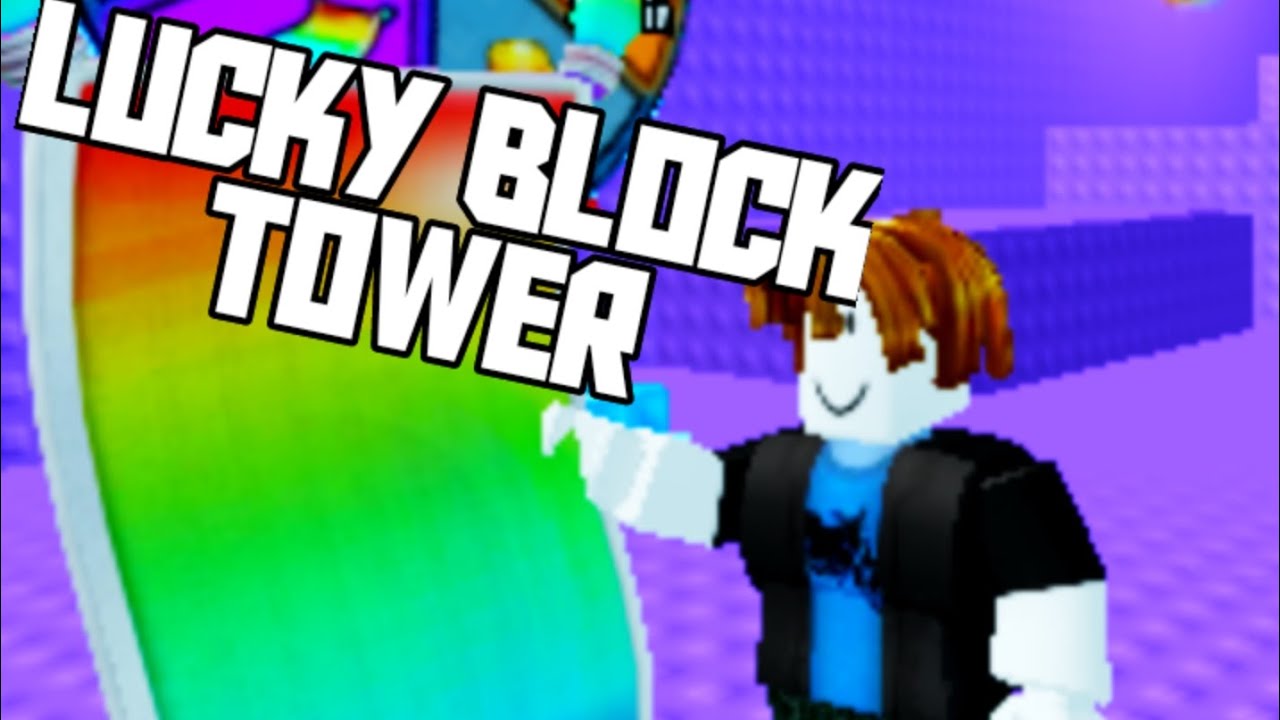 My First Gameplay Video|I Played Lucky Block Tower In Roblox🤗👊❤️❤️