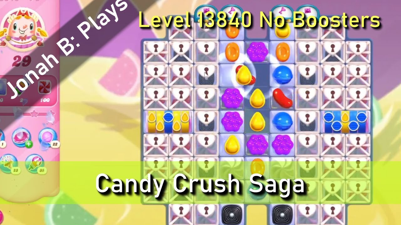 Candy Crush Saga Level 13840 No Boosters - YouTube