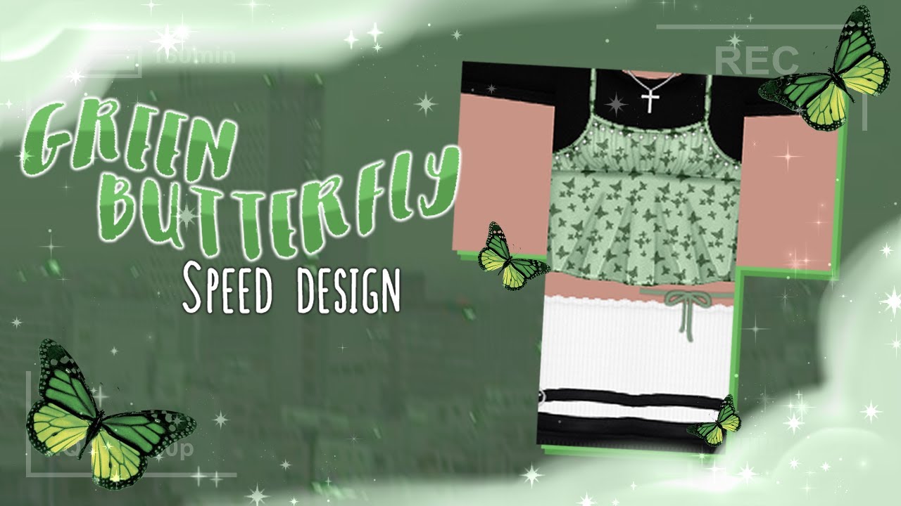 Green Butterfly Dress SPEED DESIGN YouTube