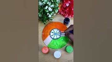 Made the Flag of India With plate ! #shorts#reverse #shorts #reverse #satisfying