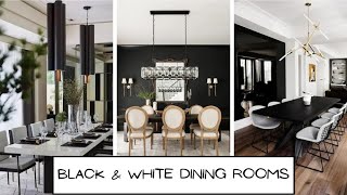 Classically Gorgeous Black & White Dining Rooms | Home Decor | And Then There Was Style