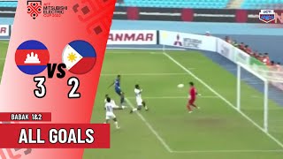 ALL GOALS! HASIL AKHIR KAMBOJA 3-2 FILIPINA |AFF MITSUBISHI ELECTRIC CUP 2022
