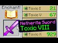 Minecraft UHC but I added a new 'Toxic' enchantment..