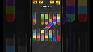 #new Water Color Sort Puzzle level 520 #WaterColorSortPuzzle #game #games