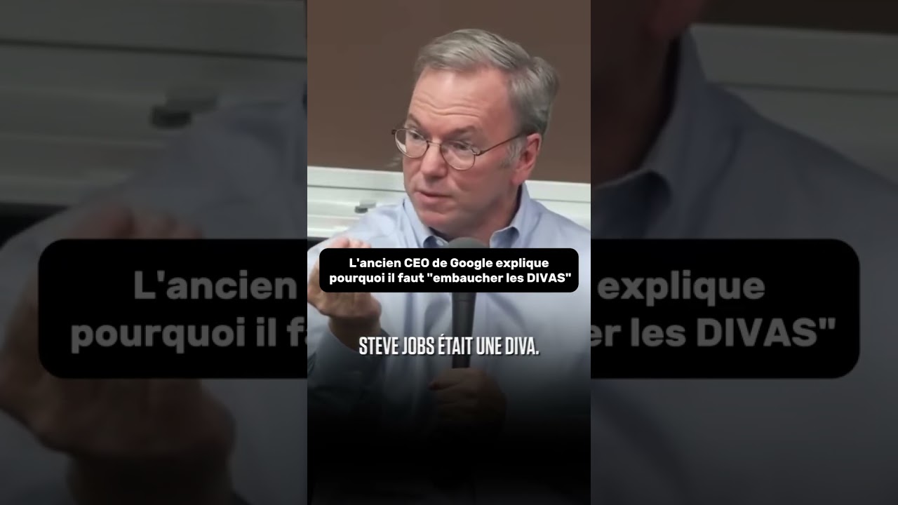 L’ancien CEO de Google explique pourquoi selon lui il faut “embaucher les DIVAS”.