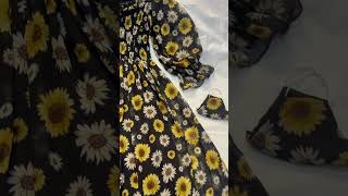 Captivating Charm Smokie Printed Chiffon Frock