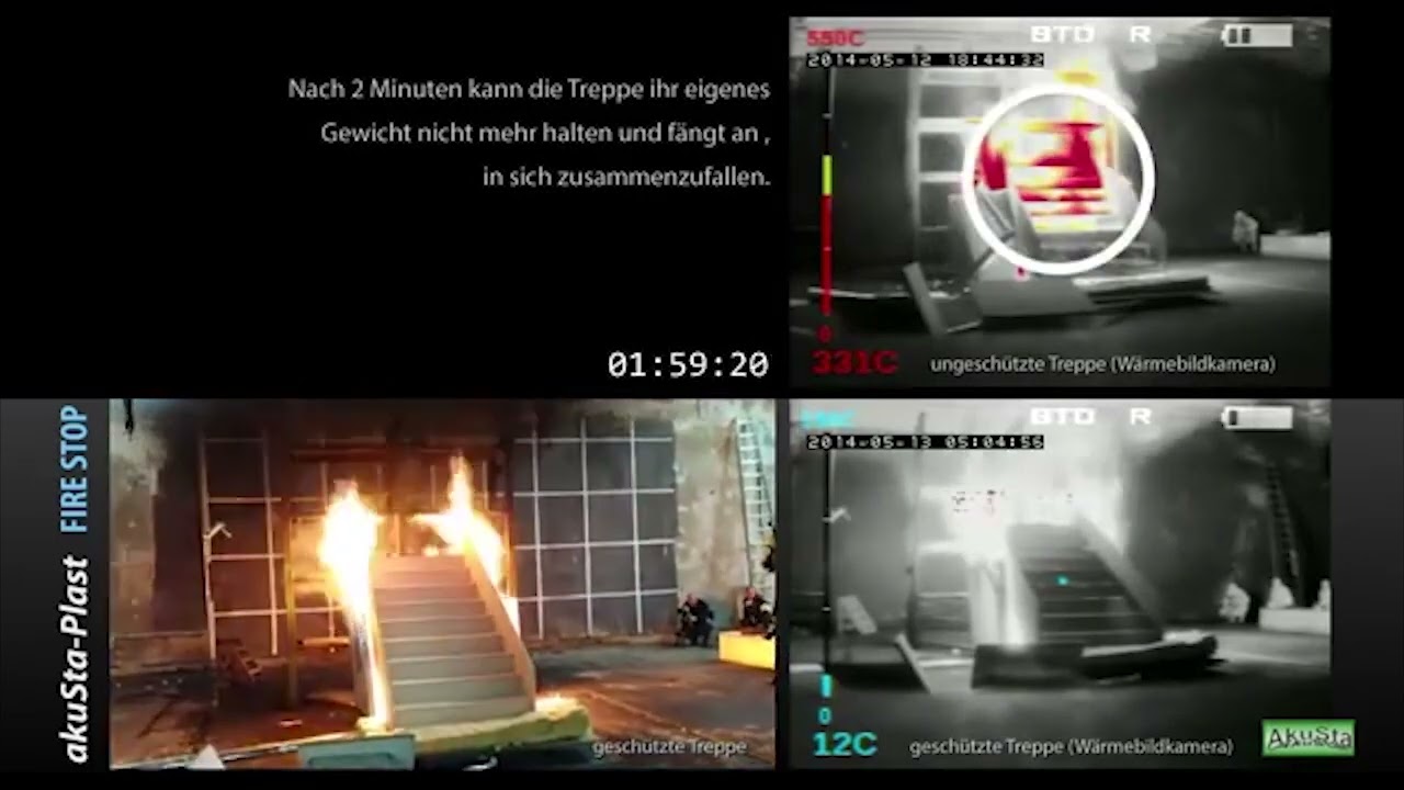 KhaiEL FlamEL Akusta FireTest WoodenStaircase