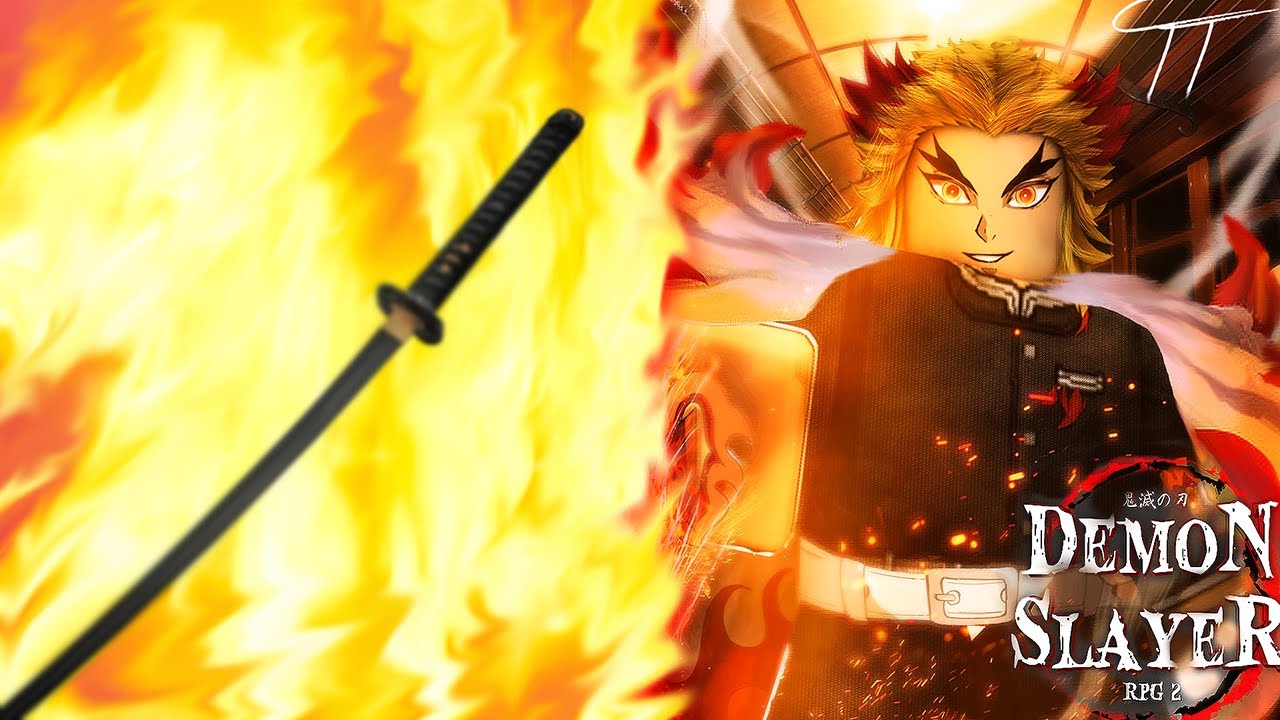 Black Nichirin Blade X Flame Breathing Roblox Demon Slayer Rpg 2 Youtube - black eren roblox