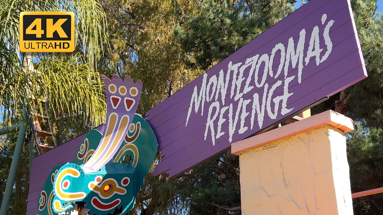Montezooma’s Revenge shuttle roller coaster at Knott's Berry Farm (2022) YouTube