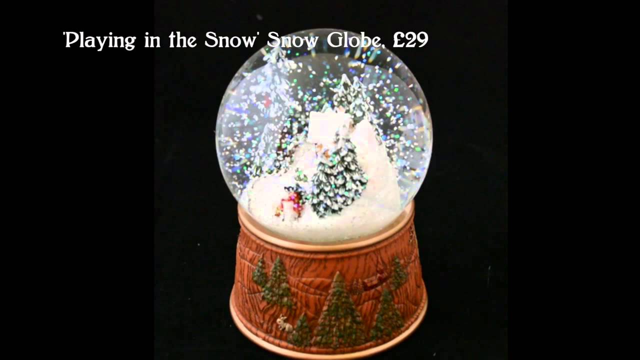 German Musical Snow Globes from Barretts Playing in the Snow YouTube