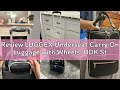Review LUGGEX Underseat Carry On Luggage with Wheels, UDK Stylish Lightweight Under Seat Luggage, So