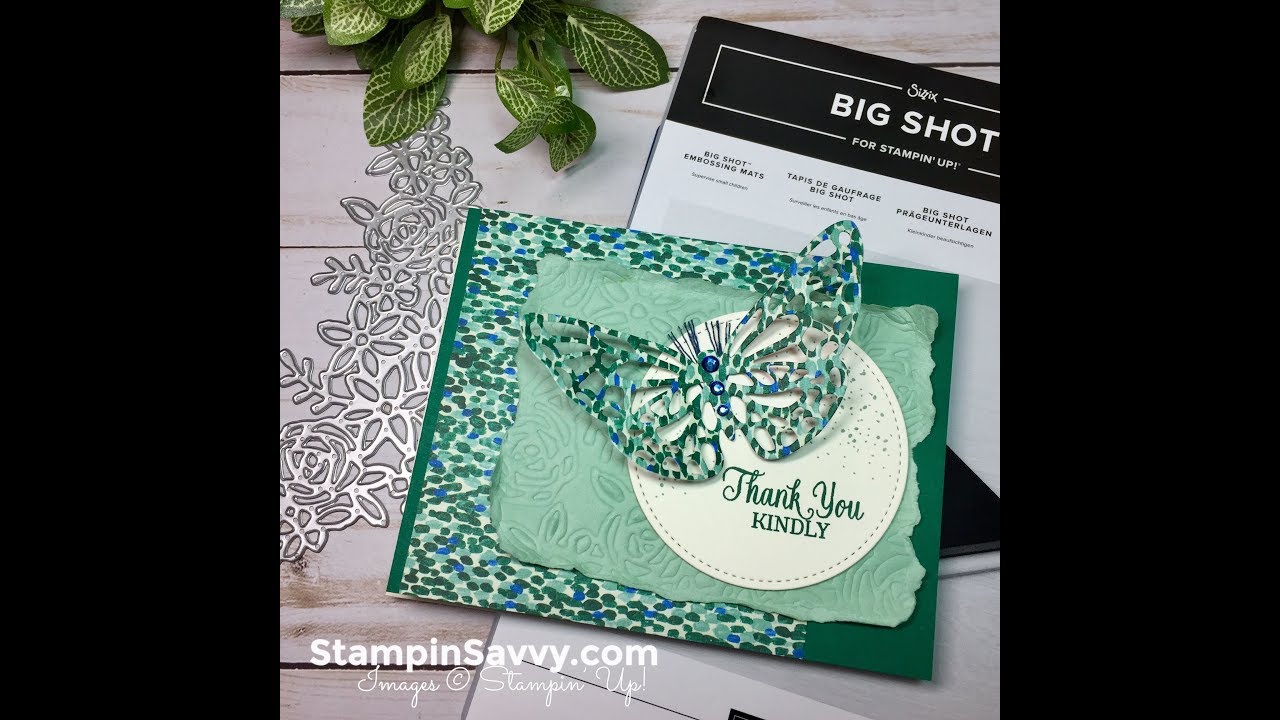 How To Emboss With Dies & the Big Shot Embossing Mat - YouTube