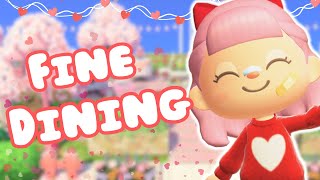 VALENTINES FAIRY CORE TOWN CORE ISLAND | ACNH RESTAURANT BUILD | ANIMAL CROSSING NEW HORIZONS