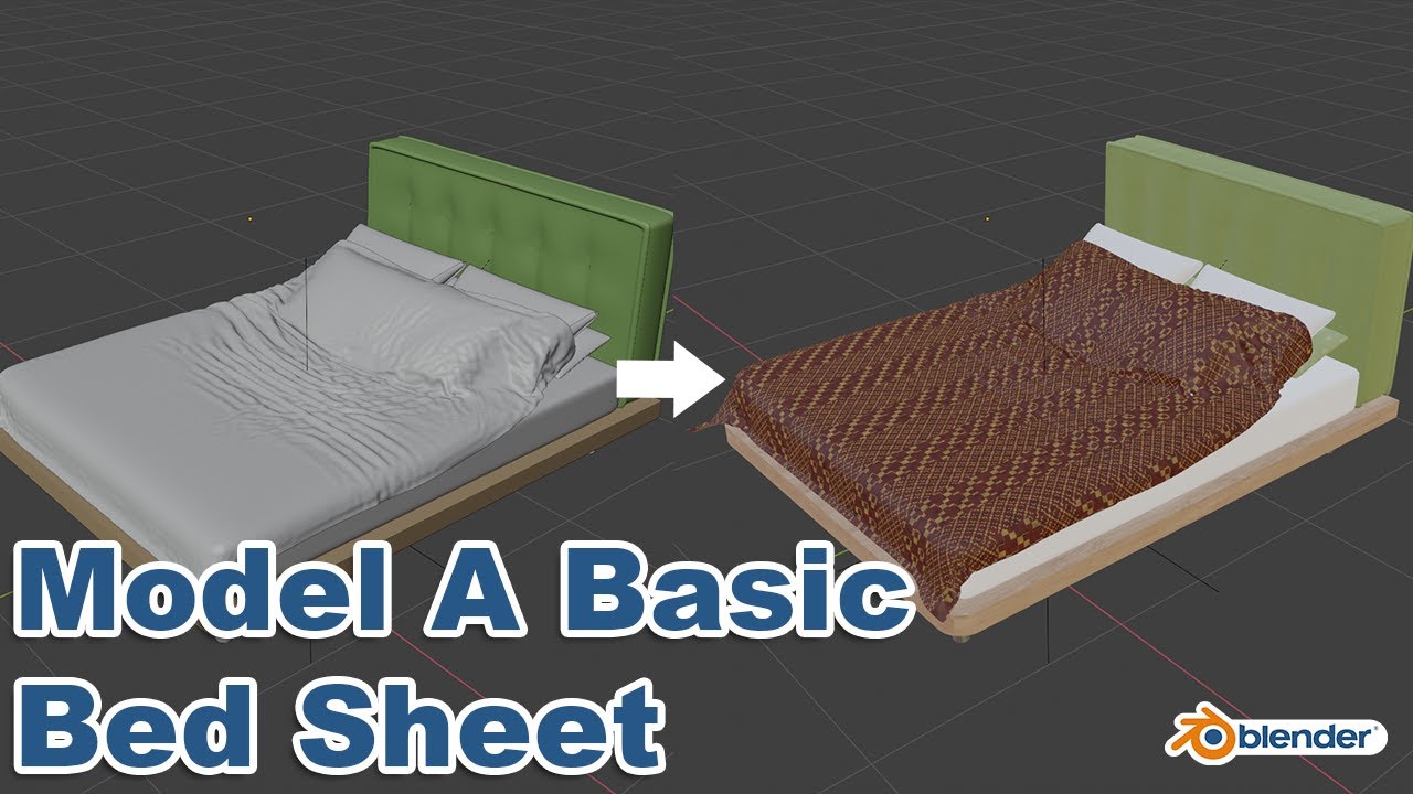 How would I create a thick bed sheet with folds like this? (more in  comments) : r/blender