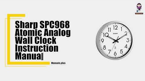 How to Set Up the Sharp SPC968 Atomic Analog Wall Clock - Quick Start Guide