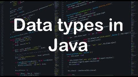 Data types in Java | Test Automation World