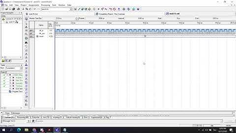 Clock Circuit VHDL Code Simulation with Altera Quartus II 8.1