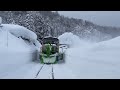 Spectacular footage - train in heavy snow -  Japan