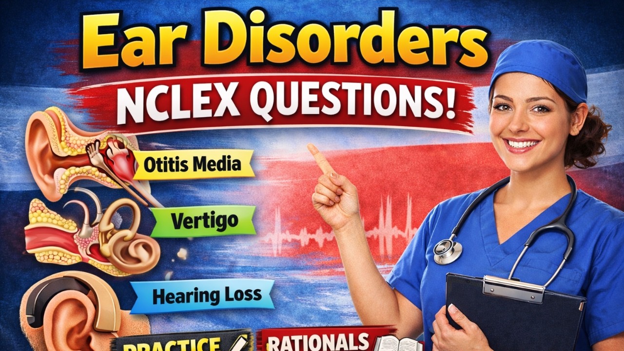 Ear Disorders NCLEX Questions (Hard Practice Test + Rationales!)