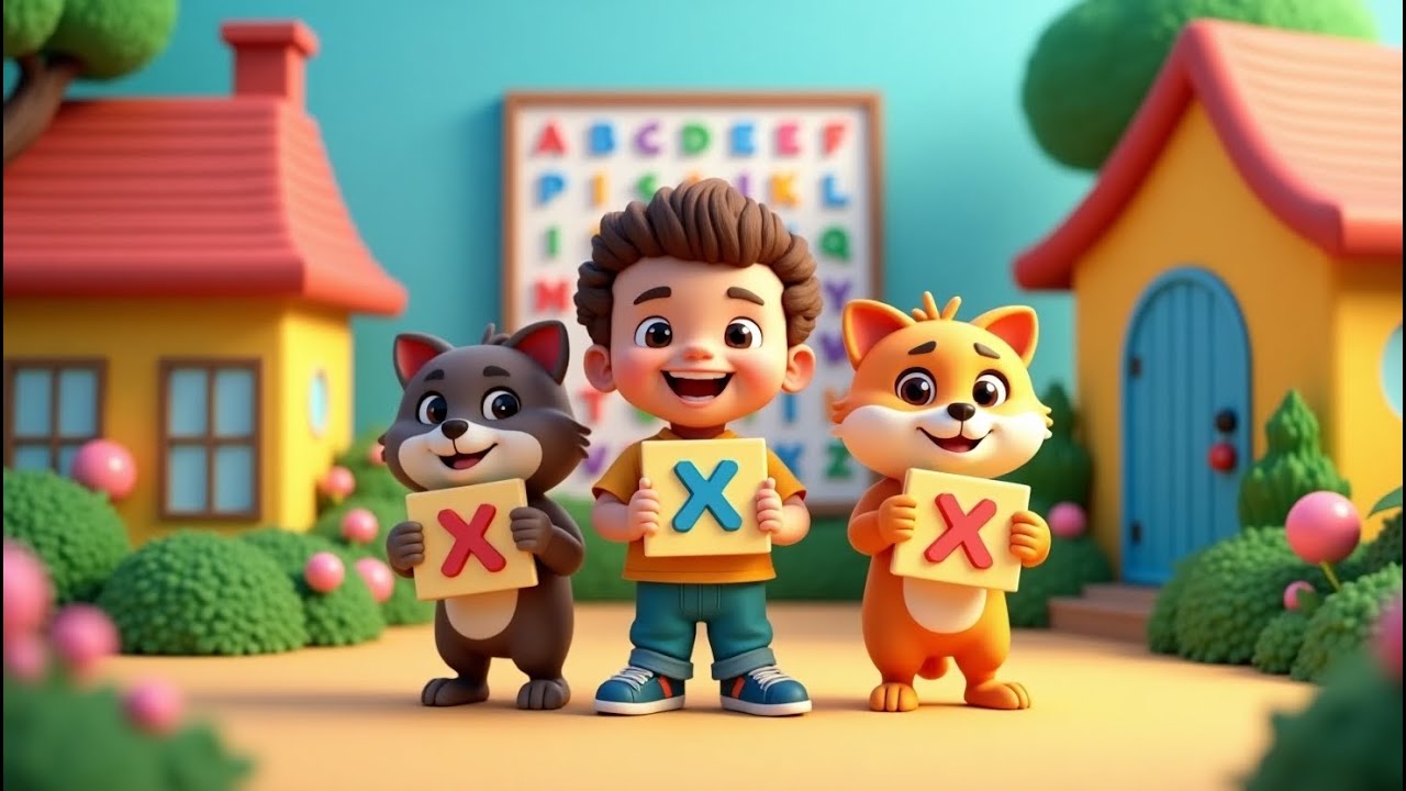 Learn the Letter X with Fun Animal Friends | Educational Song for Kids