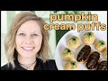Pumpkin Cream Puffs and Eclairs