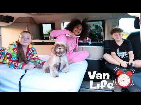 FAMILY VAN LIFE! Living On A FARM FOR 24 HOURS!!