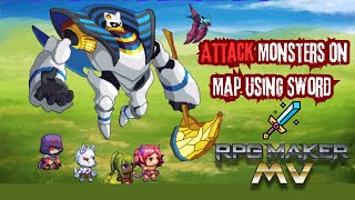 How To Make Monster On Map And Use Sword To Killed Them - Rpg Maker MV - #nocode #Root