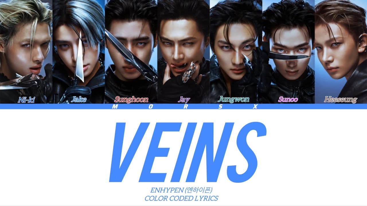 ENHYPEN (엔하이픈) - ‘VEINS’ [Color Coded Lyrics] AI