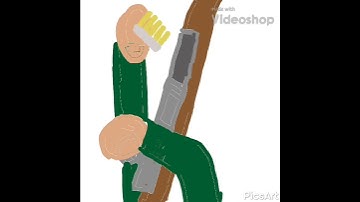 Bolt action (animation) wooden rifle