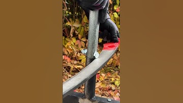 Easy Scythe Sharpening #diy #scythe #sharp
