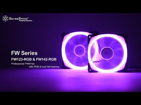 Silverstone FW123 Case Fan 120mm (1800rpm / 42.41cfm) με RGB Φωτισμό και Σύνδεση 4-Pin PWM