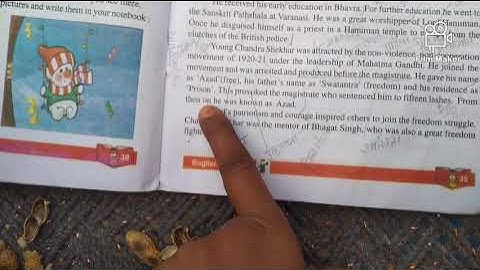 Chandra Shekhar Azad chapter 10 from class 7 English reader