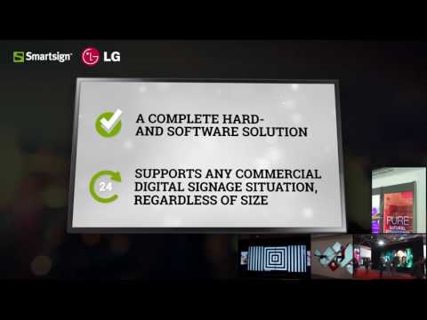 LG WebOs powered by Smartsign Manager