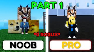 NOOB To PRO With NO ROBUX In Meme Sea Roblox [Part 1]