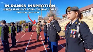 In-Ranks Inspection Tests Discipline, Attention to Detail of Zama JROTC Cadets