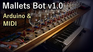 Mallets Bot DIY Instrument V1.0 [Ardunio, MIDI]