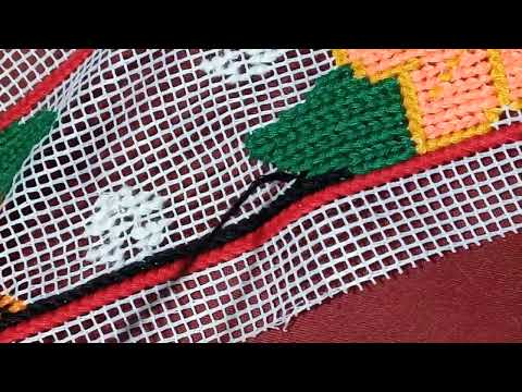 3ra  parte y ultima, relleno de una tira en punto lomillo.